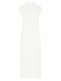 courrèges Women's Long Sports Polo Shirt Dress White