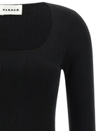Parosh Long Sweater Black