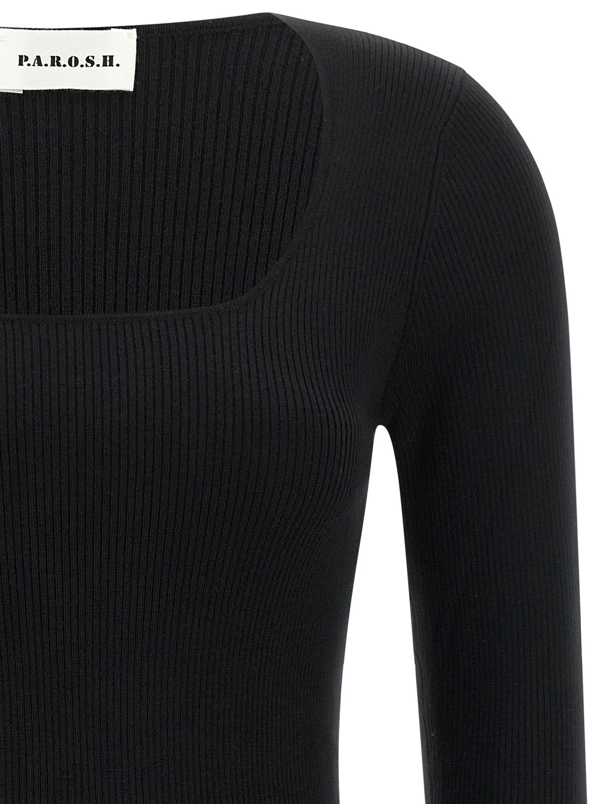 Parosh Long Sweater Black