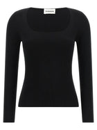 Parosh Long Sweater Black