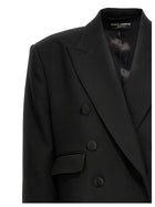 Dolce &amp; Gabbana Long Tuxedo Coat Black, view 3