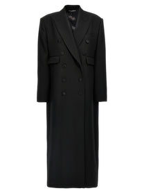 Dolce &amp; Gabbana Long Tuxedo Coat Black