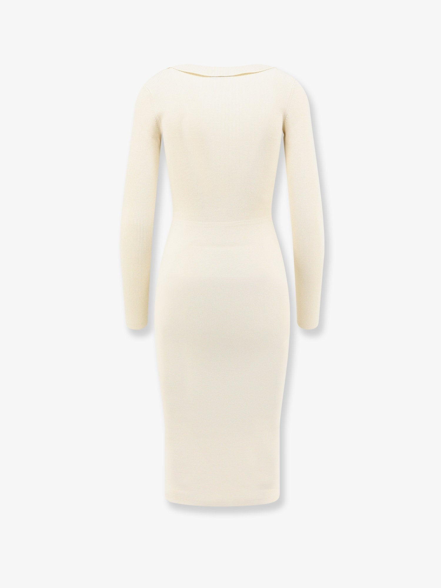 Elisabetta Franchi Women's Long Viscose Blend Dress White