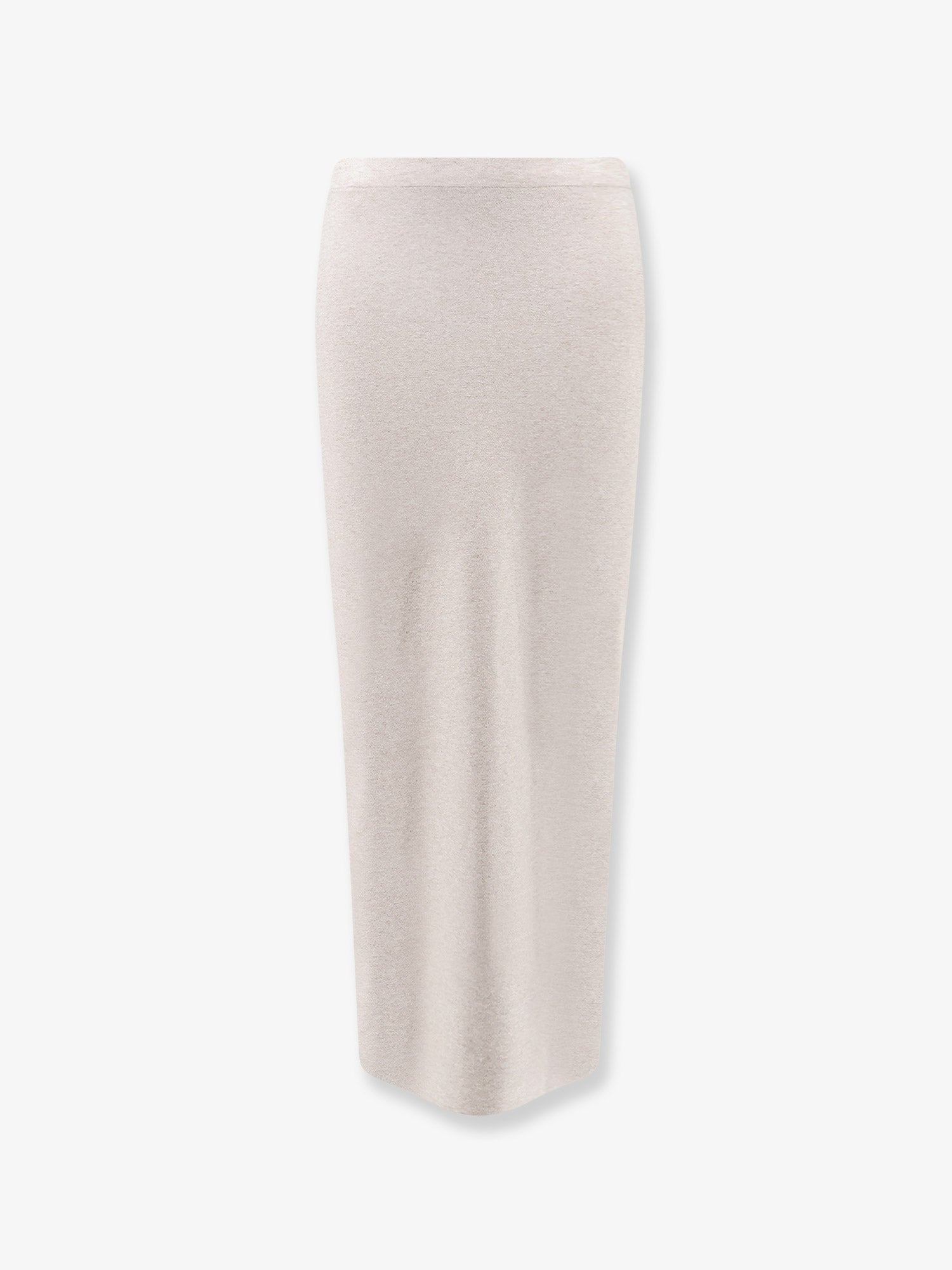 Hevò Women's Long Viscose Blend Skirt Beige