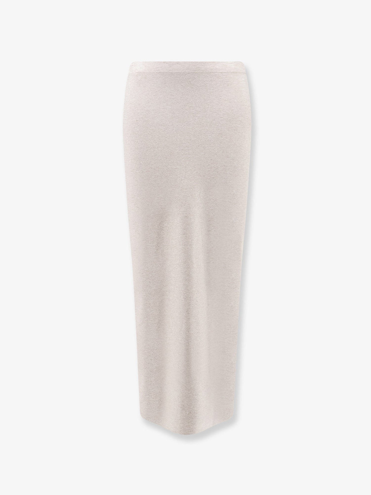 Hevò Women's Long Viscose Blend Skirt Beige