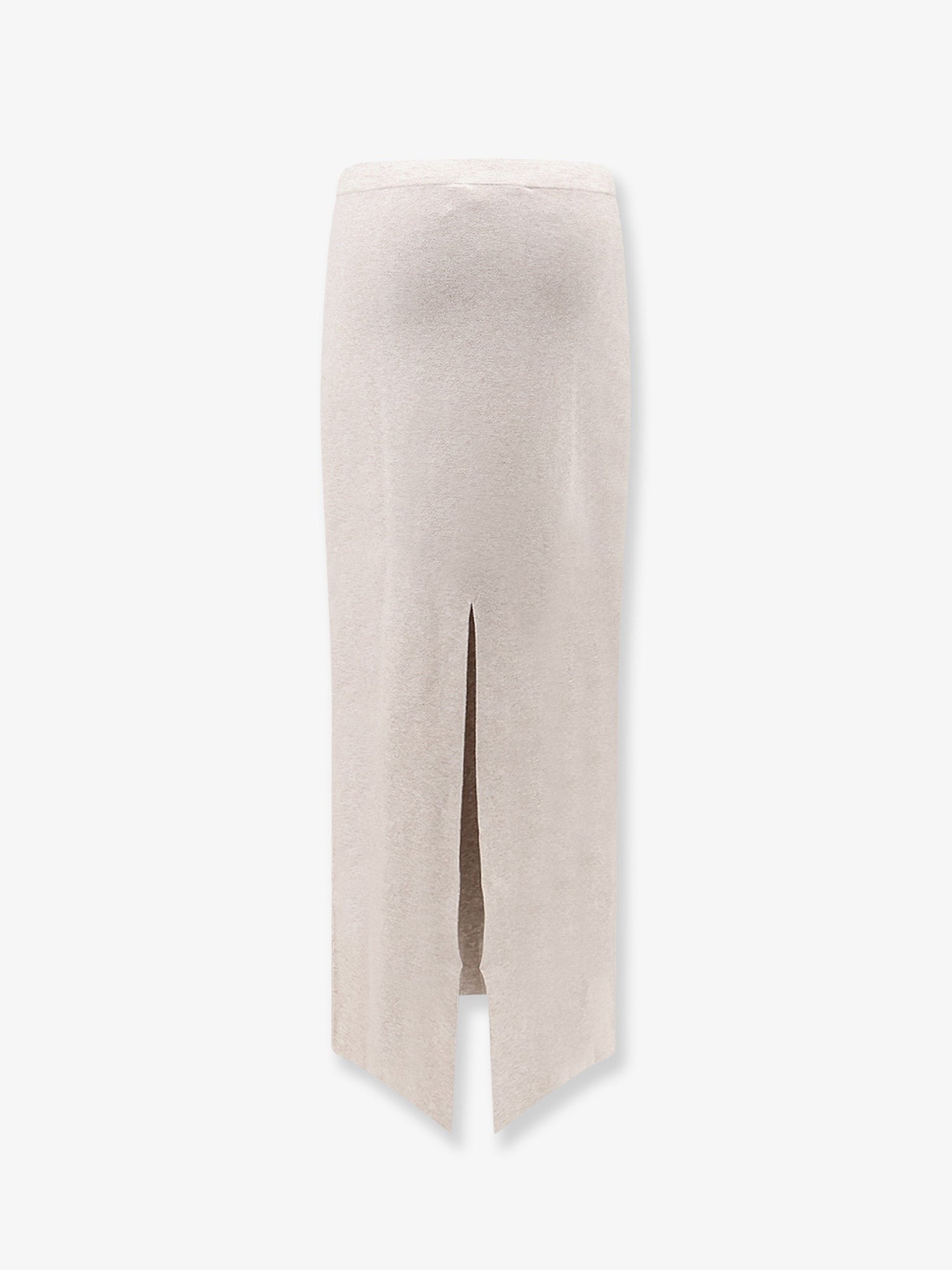 Hevò Women's Long Viscose Blend Skirt Beige