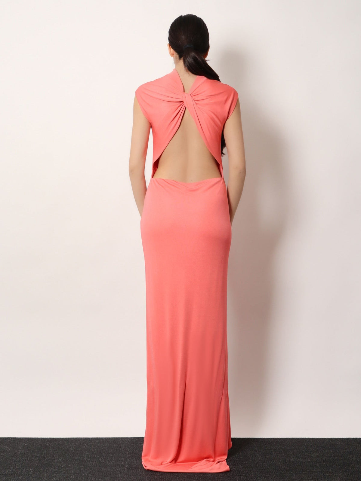 Tom Ford Women's Long Viscose Dress Orange, view 4
