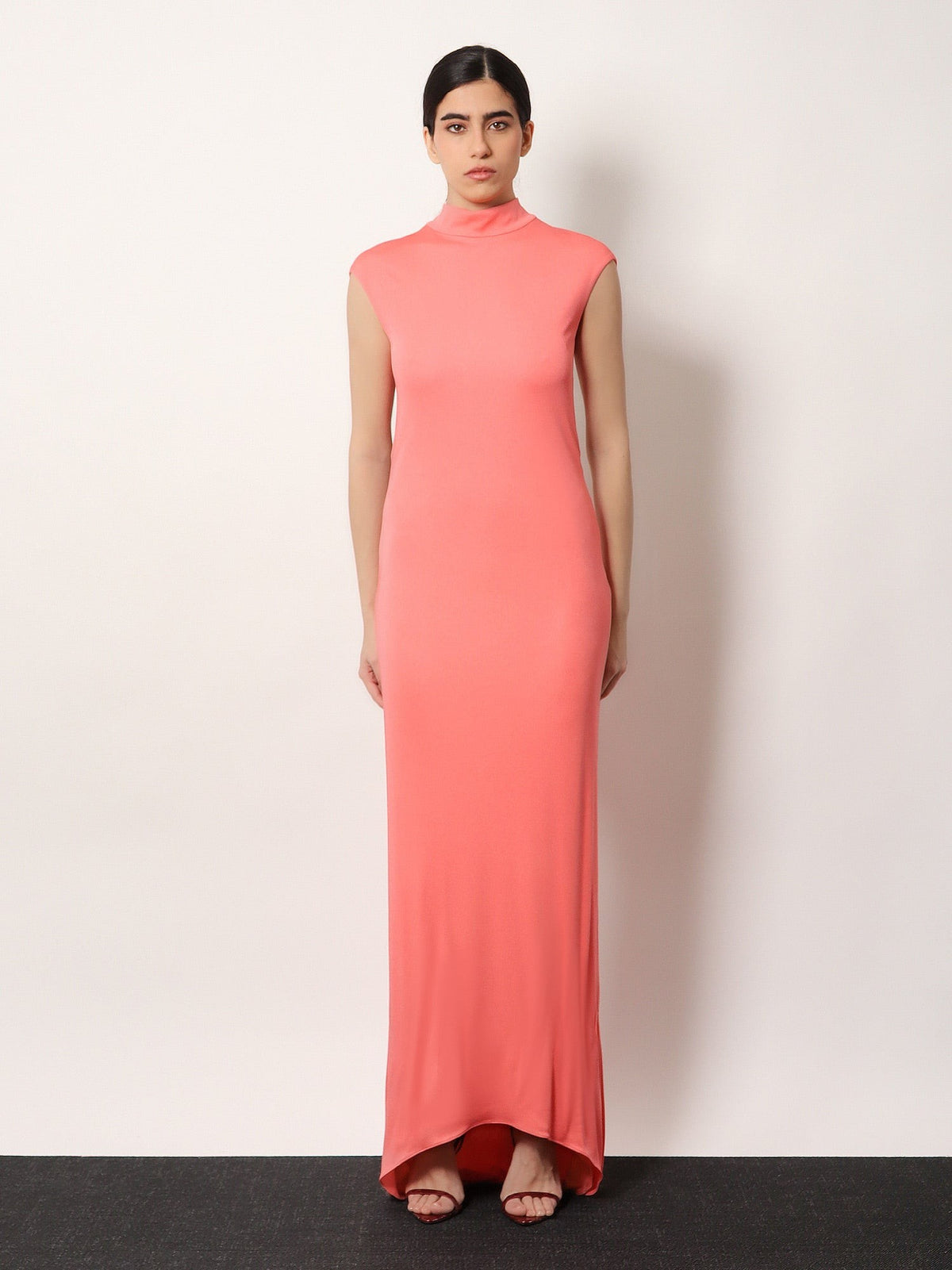 Tom Ford Women's Long Viscose Dress Orange, view 3