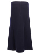 Jil Sander Long Wool Skirt Blue, view 2