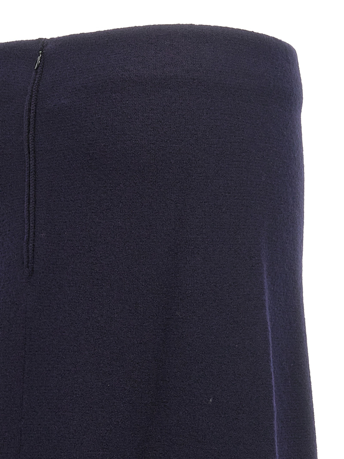 Jil Sander Long Wool Skirt Blue, view 4