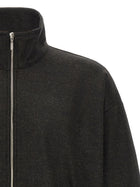 Song For The Mute Long Zip Sweater Grey