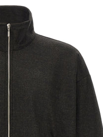 Song For The Mute Long Zip Sweater Grey