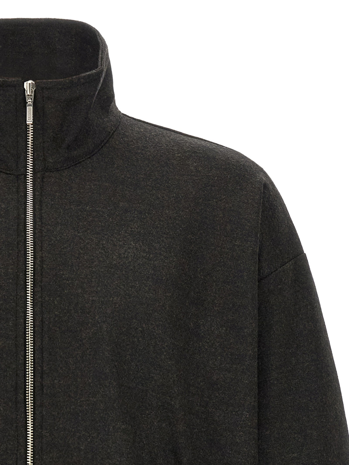 Song For The Mute Long Zip Sweater Grey