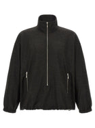 Song For The Mute Long Zip Sweater Grey