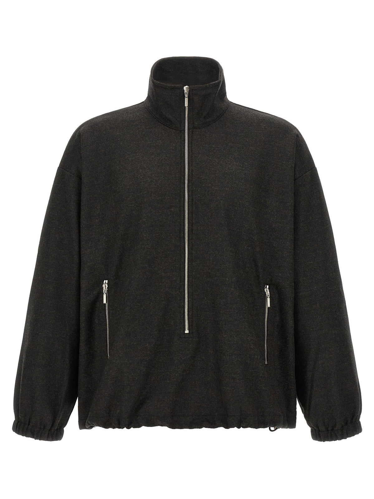 Song For The Mute Long Zip Sweater Grey