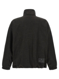 Song For The Mute Long Zip Sweater Grey