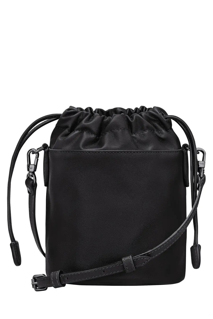 Longchamp women’s borsa secchiello le pliage xtra black nylon bucket bag with adjustable strap and drawstring closure