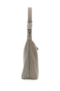 Longchamp women’s borsa spalla le pliage xtra medium beige shoulder bag with sleek light gray glossy finish and minimalist design