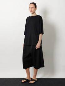 Toteme Women's Longline Wool Blend Sweater Black