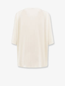 Toteme Women's Longline Wool Blend Sweater White