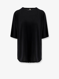 Toteme Women's Longline Wool Blend Sweater Black