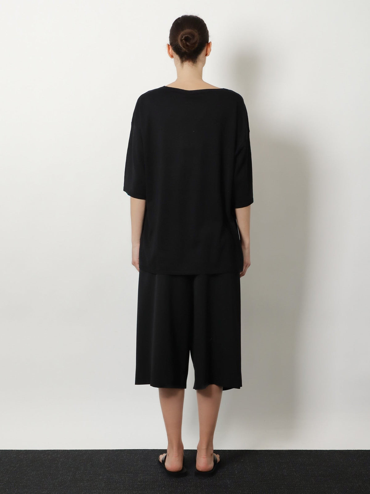 Toteme Women's Longline Wool Blend Sweater Black