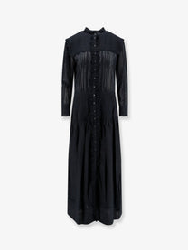 Isabel Marant Étoile Women's Lonie Cotton Chemisier Dress Black