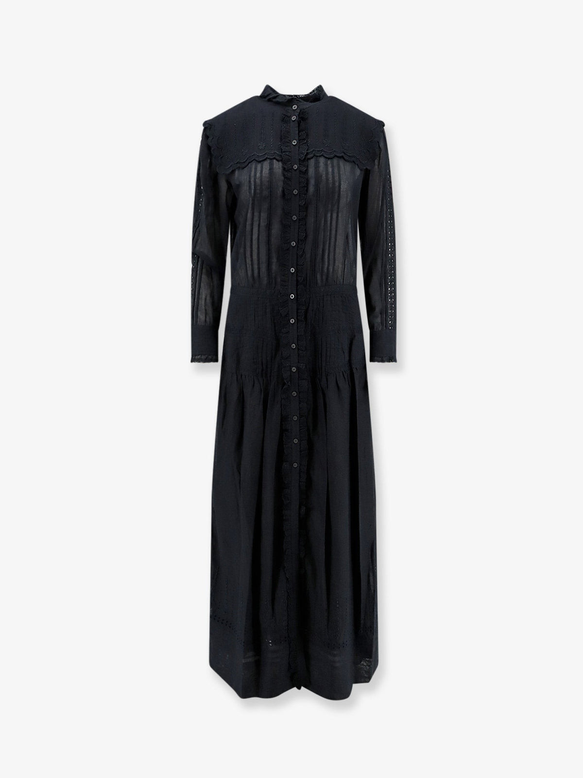 Isabel Marant Étoile Women's Lonie Cotton Chemisier Dress Black