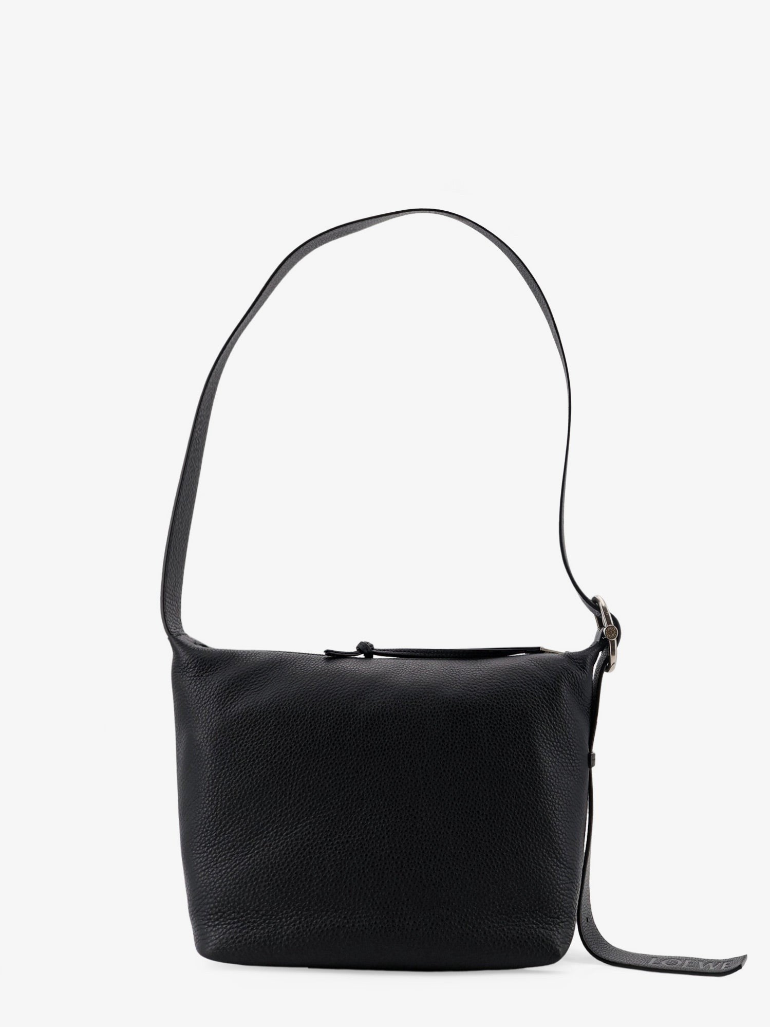 Loewe Men's Loop Leather Crossbody Bag Black