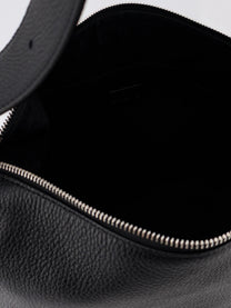 Loewe Men's Loop Leather Crossbody Bag Black