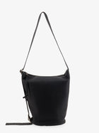 Loewe Men's Loop Leather Crossbody Bag Black, view 2
