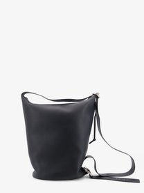 Loewe Men's Loop Leather Crossbody Bag Black