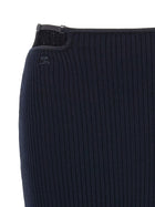 courrèges Loop Rib Knit Skirt Blue, view 4