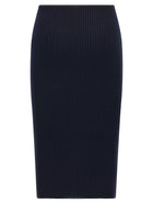 courrèges Loop Rib Knit Skirt Blue, view 2