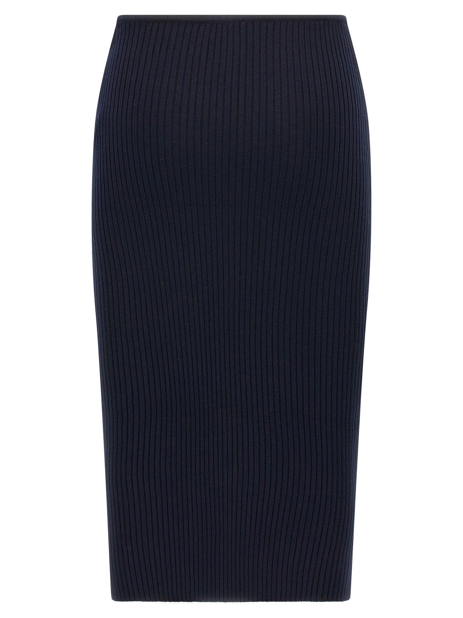 courrèges Loop Rib Knit Skirt Blue