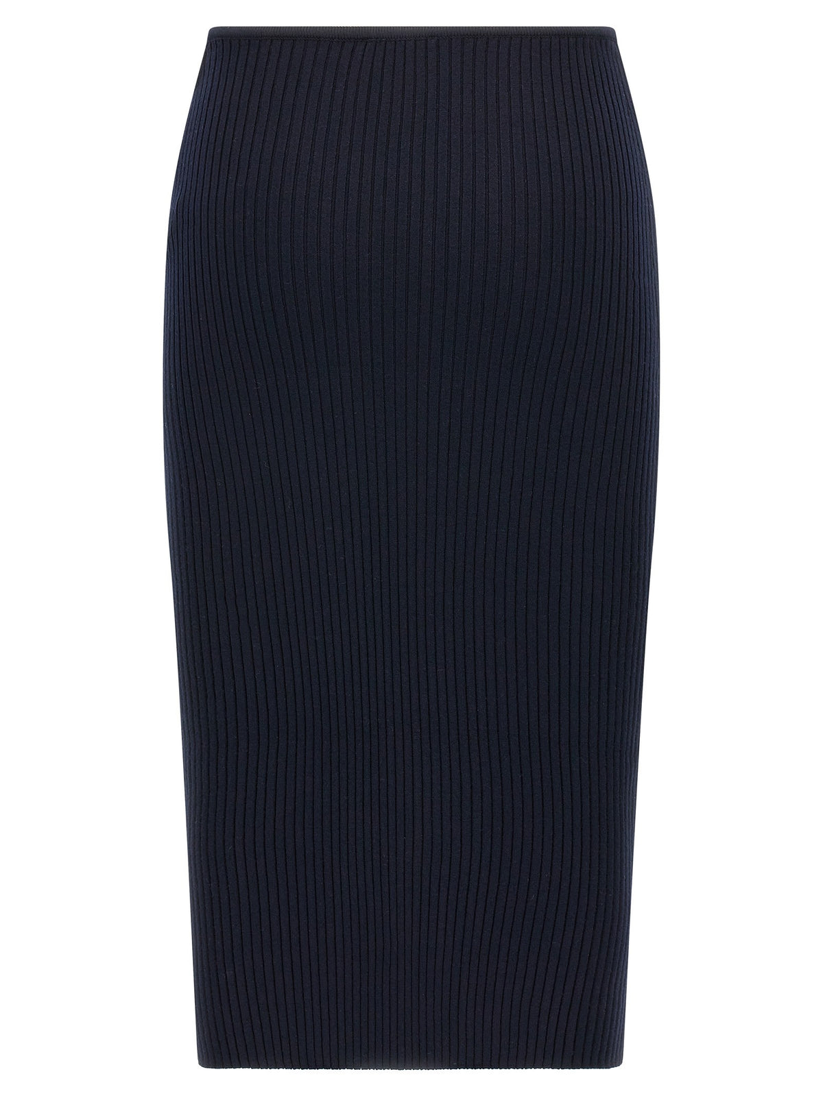 courrèges Loop Rib Knit Skirt Blue, view 2
