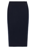 courrèges Loop Rib Knit Skirt Blue