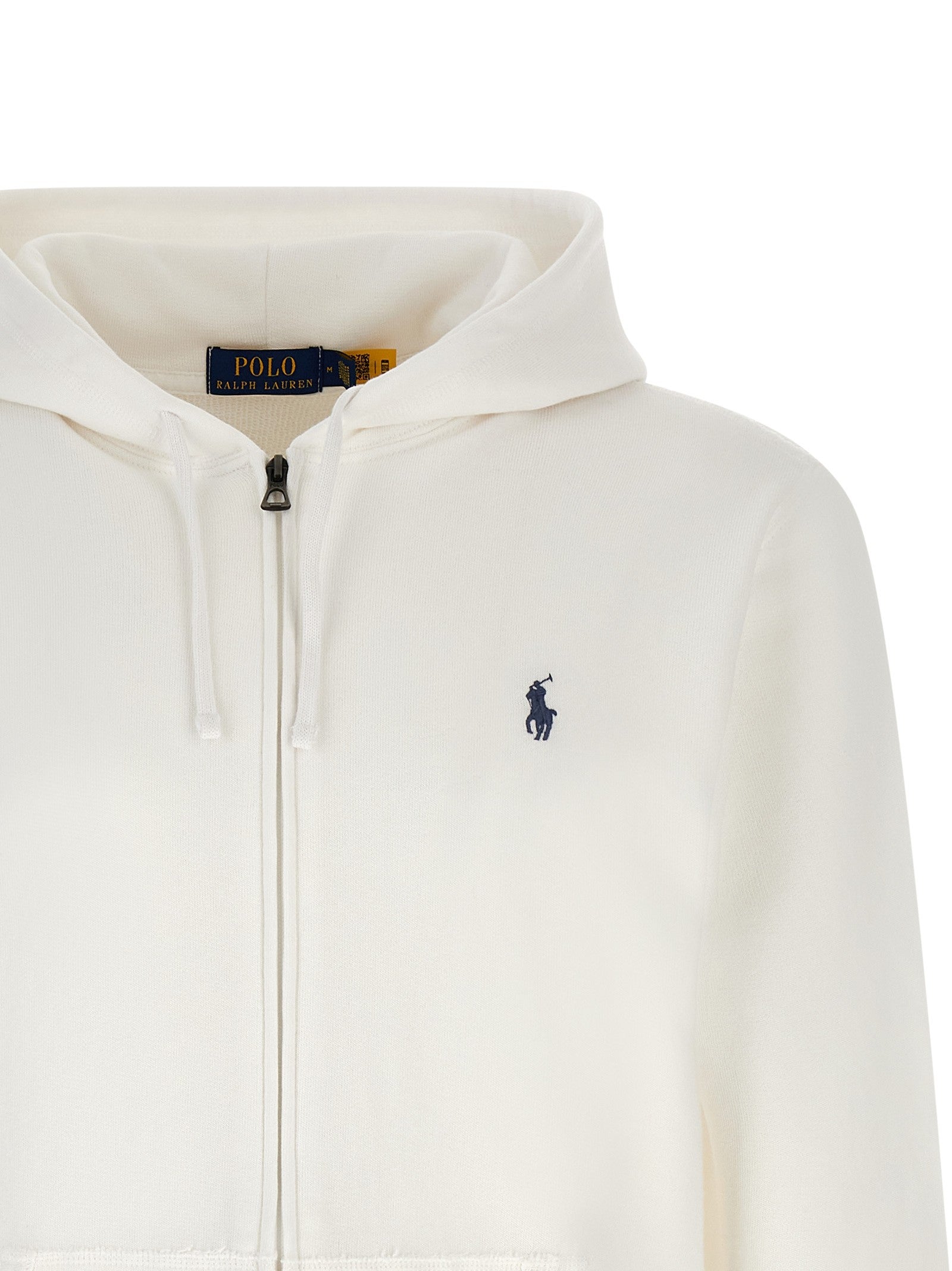 Polo Ralph Lauren Loopback Cotton Hoodie White