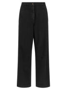 Dries Van Noten Loose Cotton Trousers Grey