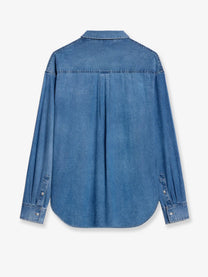 Celine Men's Loose Denim Shirt Blue