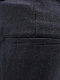 Tonywack Men's Loose Fit Cotton Trousers Blue