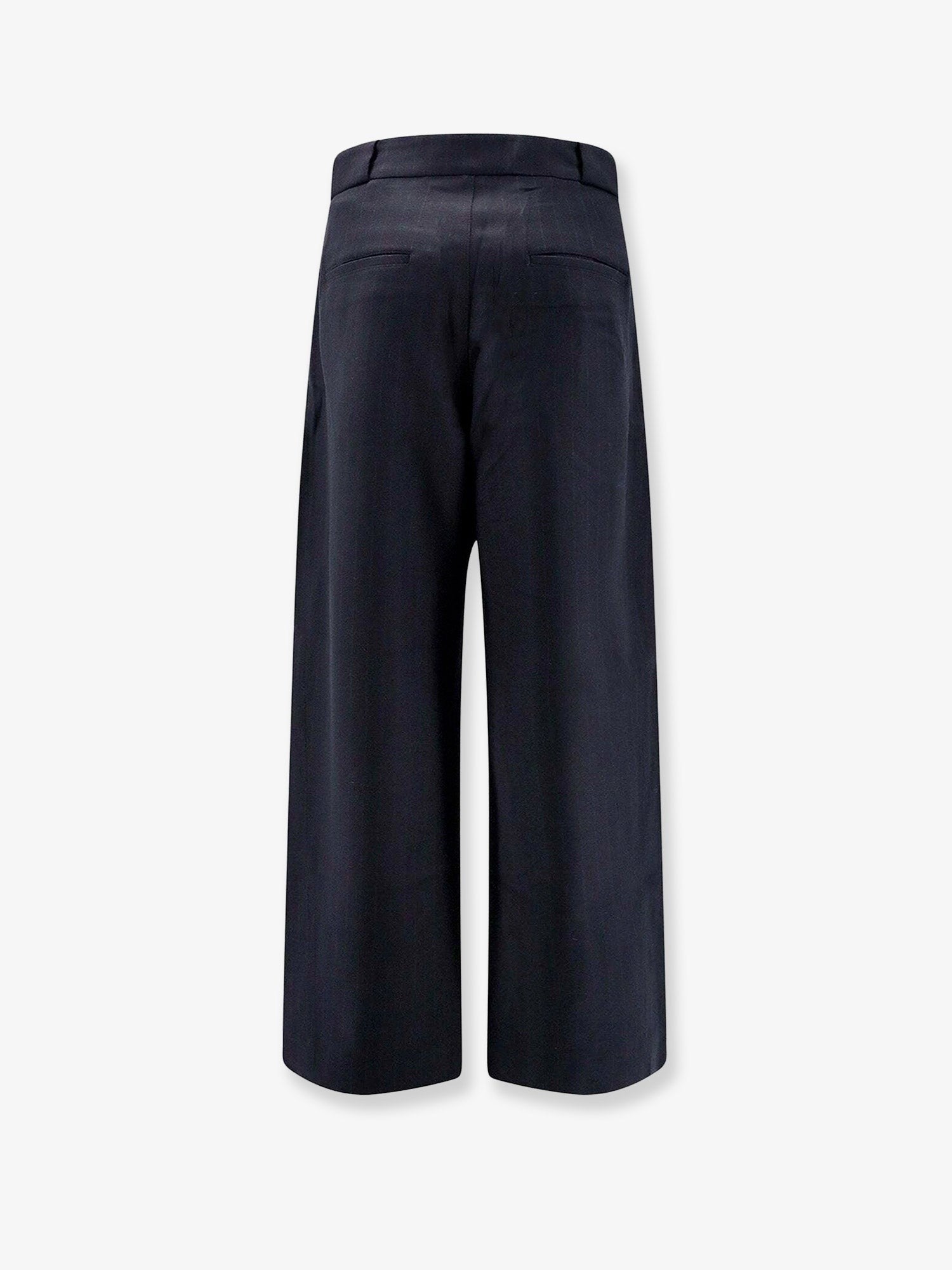 Tonywack Men's Loose Fit Cotton Trousers Blue