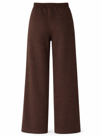 S MAX MARA Women's Loose Fitting Cotton Jersey Pants Brown