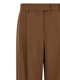 Brunello Cucinelli Loose Leg Pants Brown