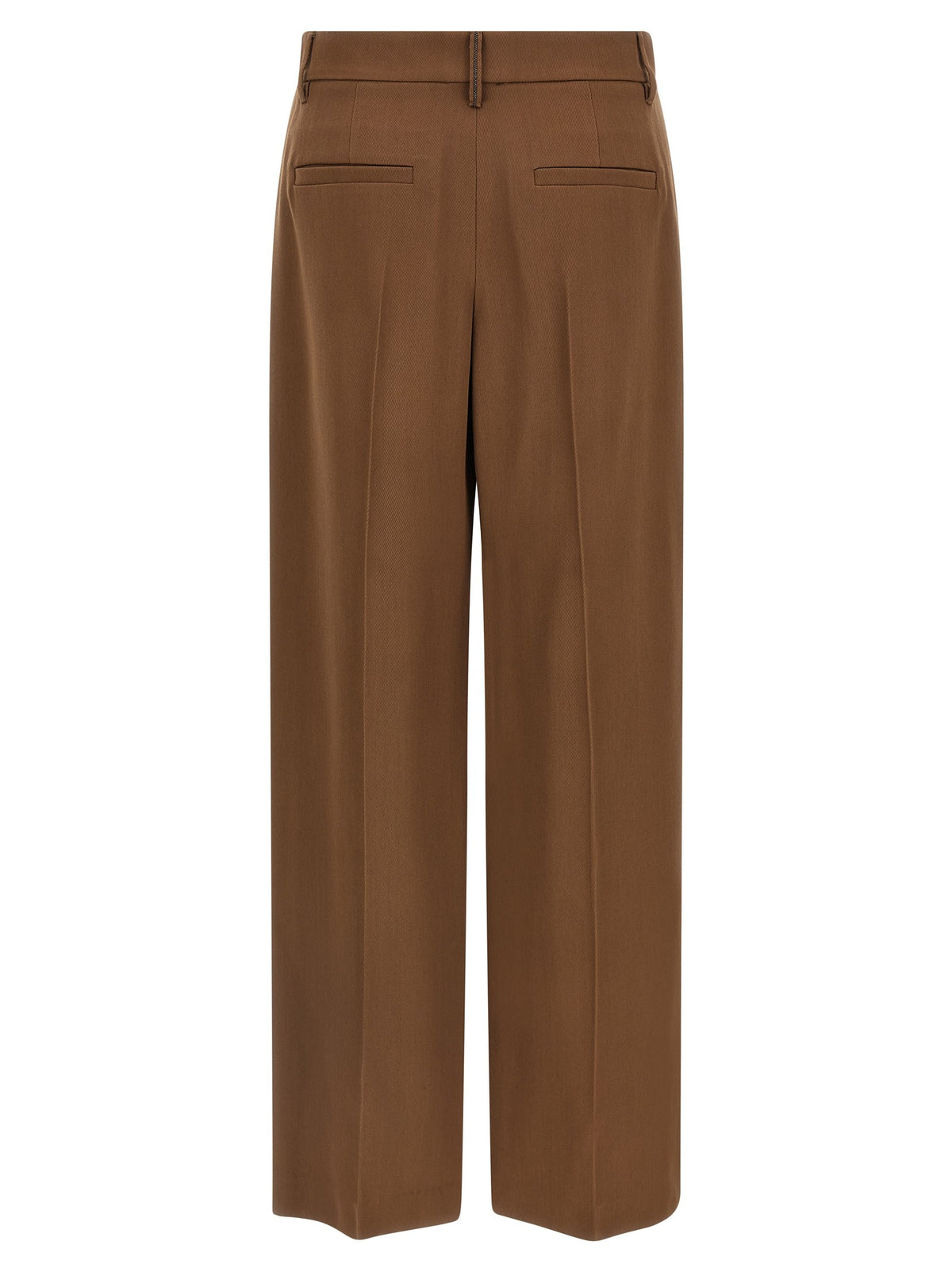 Brunello Cucinelli Loose Leg Pants Brown, view 2