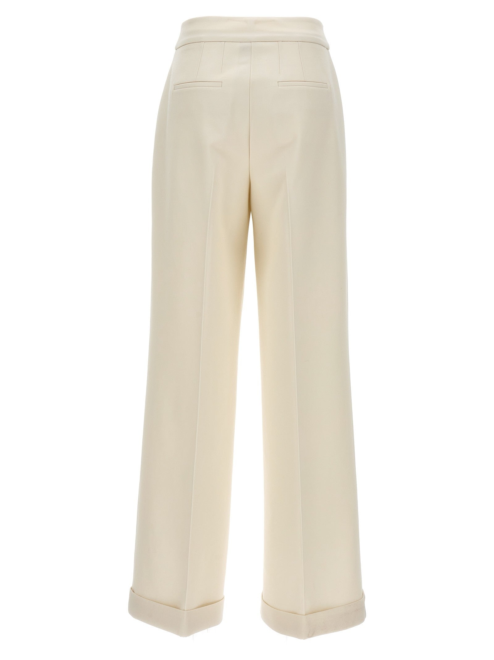 Kiton Loose Leg Pants White