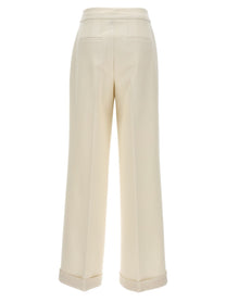 Kiton Loose Leg Pants White