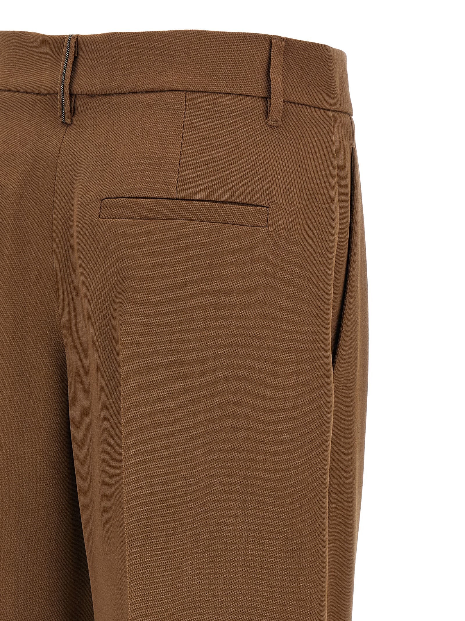 Brunello Cucinelli Loose Leg Pants Brown
