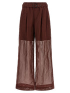 Brunello Cucinelli Loose Pants Red