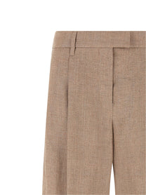 Brunello Cucinelli Loose Pleated Pants Blue